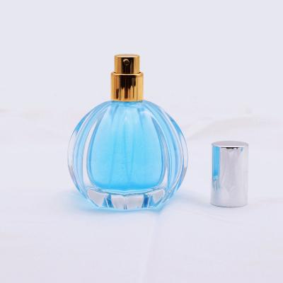 China New OEM/ODM 50ml Empty Fancy Fine Mist Perfume Glass Bottle Eco-friendly Wholesale Plastic Screw Cap for sale