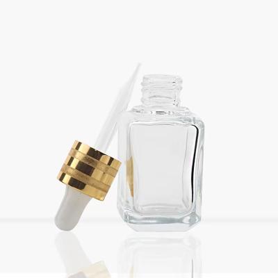 China 30ml Refillable Luxury Empty Cosmetic Skin Care Bottle Essential Oil Dropper Glass Bottles Lotion Eco-Friendly for sale