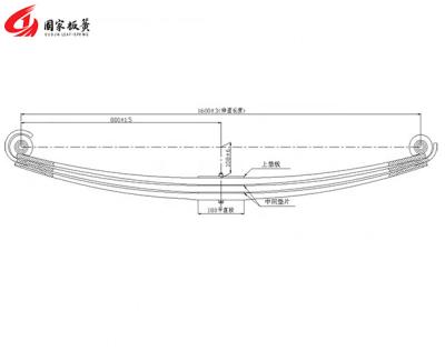 China NEW OE 257931 Auto Parts Suspension System Spare Parts Suspension Truck Leaf Spring Truck Use Parabolic Leaf Spring for sale