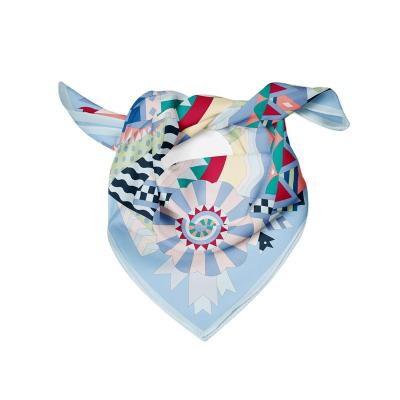 China Hot Selling Square Fashion Colorful Silk Scarf Custom Printing Soft Scarf For Women for sale