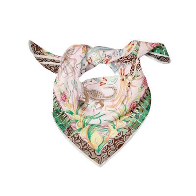 China Square Factory Direct Sale Stain New Large Square Women's Silk Scarf Printing Silk Shawl for sale