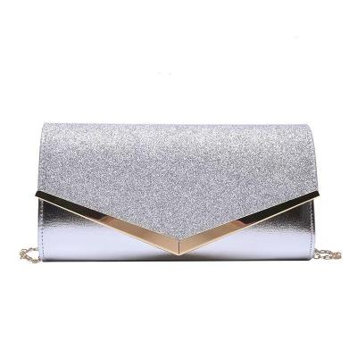 China Diagonal Splicing Envelope Package Evening Clutch Bag Sequin Bag Evening Gift Bag for sale