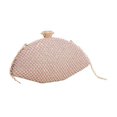 China New Diamond-studded Rhinestone Banquet Evening Clutch Bag Shiny Border Small Portable Dumpling Bag Dress Bag for sale