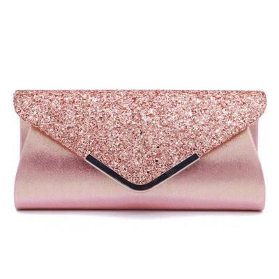 China European women's evening fashion dinner bag new sequined chain bag banquet clutch evening clutch bag and American PU for sale