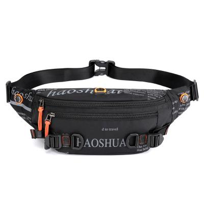 China Custom New Street Logo Water Proof Waist Bag Trend Outdoor Fitness Running Waist Bag for sale