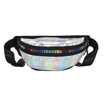 China Custom Oxford Waterproof Bag Cell Phone Water Proof Sports Waist Bag Running Logo Laser Reflective Chest Bag for sale