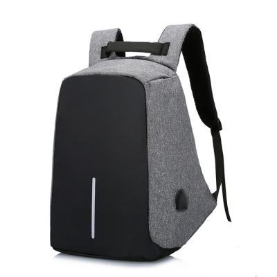 China Polyester Travel Laptop Backpack, Slim Durable Anti Theft Business Laptops Backpack With USB Charging Port for sale