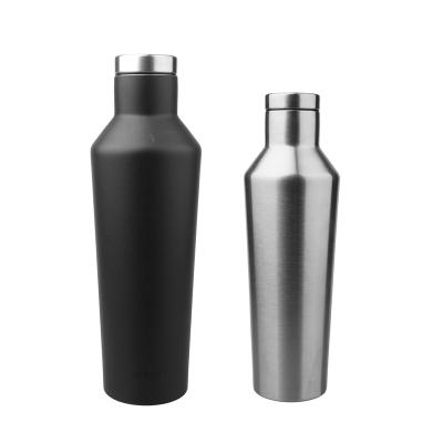 China Hot sale 600ml business double flask stainless steel promotional vacuum flask and stainless steel water bottle for sale