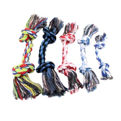 China Stocked 2022 Eco-friendly Dog Toothbrush Chew Toy Interactive Game Playing Cotton Rope Dog Chew Toys for sale