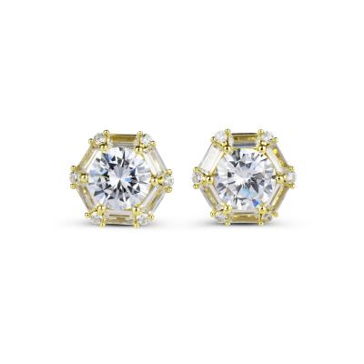 China Fashion 925 Sterling Silver Jasen Jewelry Zircon Women's CLASSIC Fashion Stud Earrings for sale