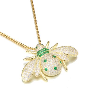 China Wholesale TRENDY Fashion Animals Pendant Cobblestone Bee Pendant for sale