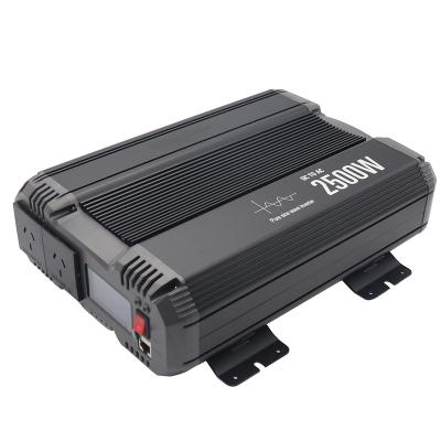 China Reverse Connection 2500W 12V 24V 48V DC To AC 220V Pure Sine Wave Power Inverter Converter For Vehicle for sale