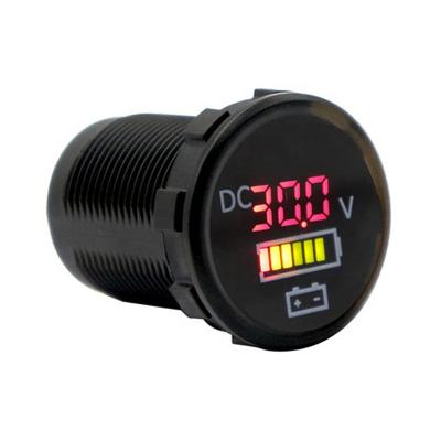 China Waterproof PC 12V CE LED Digital Display Car Voltmeter Measures Marine Boat Digital Display Voltmeter for sale