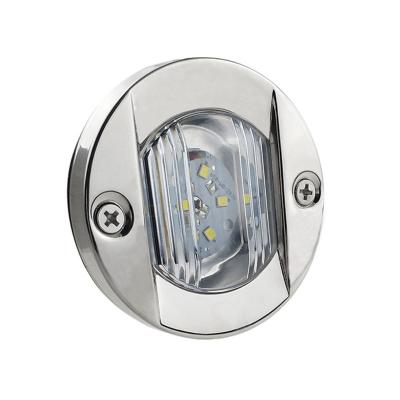 China 147 Lumen 12 VDC Cool White LED Navigation Stern Light Stainless Steel Marine Round for Yacht Mooring for sale