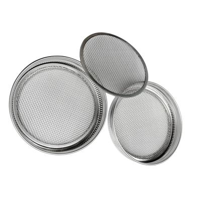 China Stocked 304 Stainless Steel 86mm Wide Mouth Germination Pot Canning Lids Home Sow Germination Lids for sale