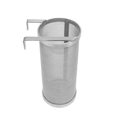 China Excellent Filtration Performance High Quality Stainless Steel 50 Mesh 300 Micron Home Brew Double Handle Beer Filter Basket for sale