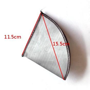 China Sustainable 304 Stainless Steel Coffee Cloth Filter Strainer, Reusable Cone Coffee Filter For Home Use for sale