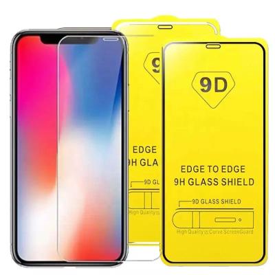 China For Iphone Protector low price 9D full screen tempered glass full screen protector for oppo 8I a59 a52020 Infinix X573 zero for sale