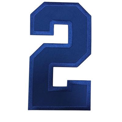 China Viable Custom Number Patch Iron On Multiple Numerical Patches Patches for sale