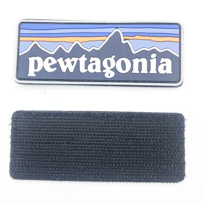 China Viable High Quality Custom PVC Loop Badges Chapter Logo Patch for sale