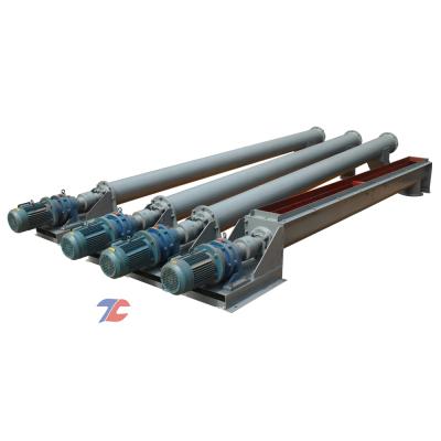 China Heat Resistant Wheat Grain Screw Drill Shaftless Flexible Screw Conveyor Machine for sale