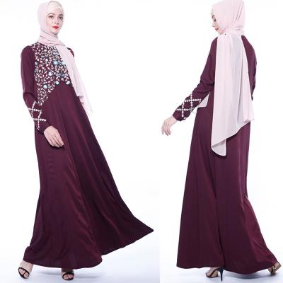 China Abaya Wholesale Muqiu Dress Plus Size Islamic Clothing Modest Muslim Dresses Simple Abaya M2003 for sale