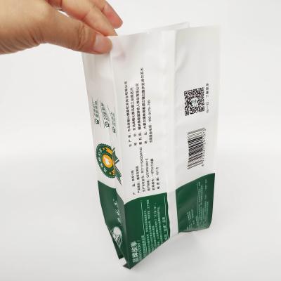 China Custom Printing Barrier Frozen Food Pasta Back Seal Side Gusset Pillow Packaging Bags for sale