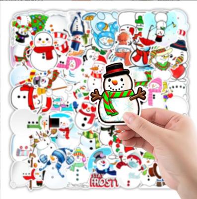 China Waterproof 100pcs Christmas Stickers Decorations, Repeating Christmas Holiday Stickers for Kids Adults, Cute Vinyl Laptop for sale