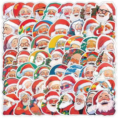 China Waterproof Seasonal label full of Christmas elements Stickers Christmas tree,Santa Claus, elk, snowman, Christmas stockings for sale