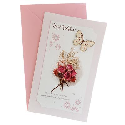 China China Butterfly Happy Thanksgiving Colorful Greeting Card Seasonal Artful Card for Company Business Promotional Market for sale