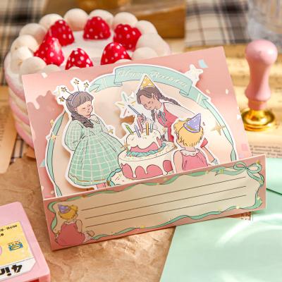 China Japan 4 Pack Assortment in Bulk Birthday Cards with Envelopes Blank Happy Birthday Cards  for Family, Kids, Friends for sale