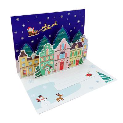 China China 8 Pcs/lot Thoughtful, Kind, Loved Greeting Christmas Card Mini Christmas Blessing Greeting Cards Envelope  Gift Card Xmas Party for sale