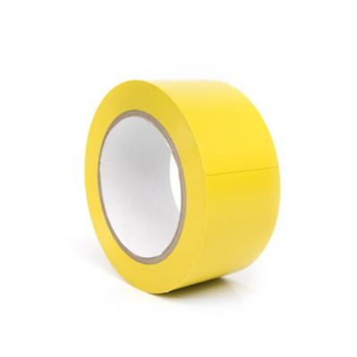 China Durable / Waterproof Most Popular Lean 5S Custom Labeling Yellow PET Plastic Security Signs Adhesive Tape for sale