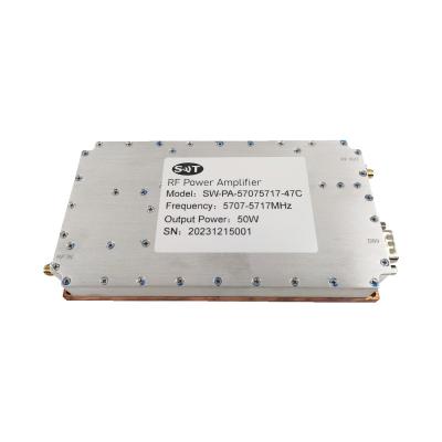 China 5707-5717MHz Banda C PSat 47 DBm Amplificadores de potencia RF para comunicaciones inalámbricas en venta