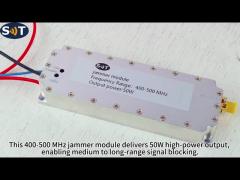 Customized High-Performance Device 400-500 MHz Communication Jammer Module for Anti-Drone Systems