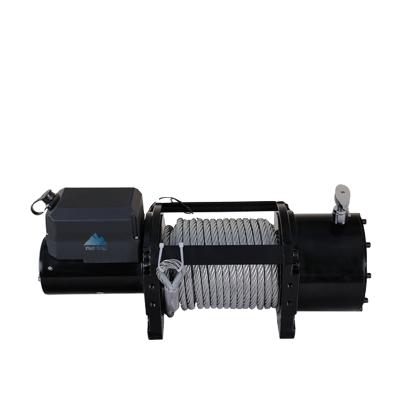 China XINQI AUTOMATIC 10000 Pounds 12v Boat Anchor Winch W/Steel Electric Lift Winch Electric Wire Rope for sale