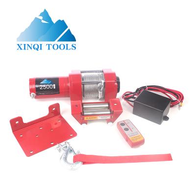 China ATV/UTV XINQI ATV UTV Winch 2500lb 12v Electric Winch 4x4 For Sale for sale