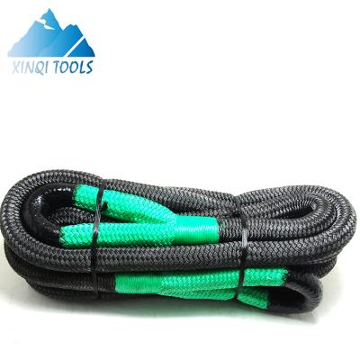 China Synthetic Line ATV/UTV XINQI Black ATV UTV Rope Extension Winch Cable with Dice High Quality Synthetic Winch Rope for sale