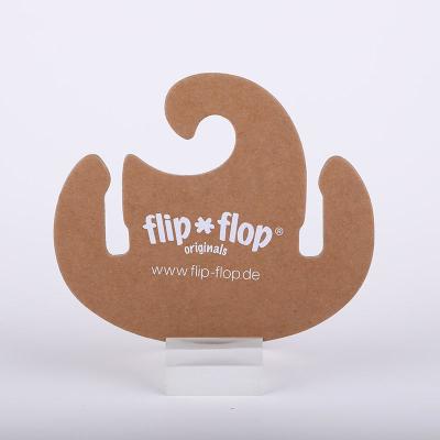 China Custom Eco-Friendly Cardboard Flip Flop Hangers | Sustainable Footwear Storage Te koop