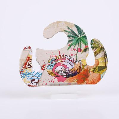 China Custom Printed Cardboard Flip Flop Hanger | Kraft Slipper Hangers Te koop