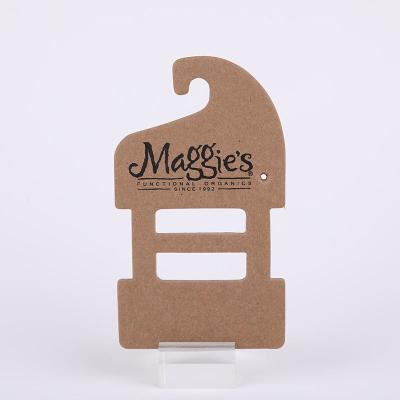 Cina Custom Printed Cardboard Hangers with Logo | Sustainable Fashion Display in vendita