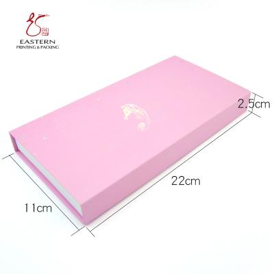 China Cierre magnético de Mink Eyelash Packaging Box With del color rosado del este en venta