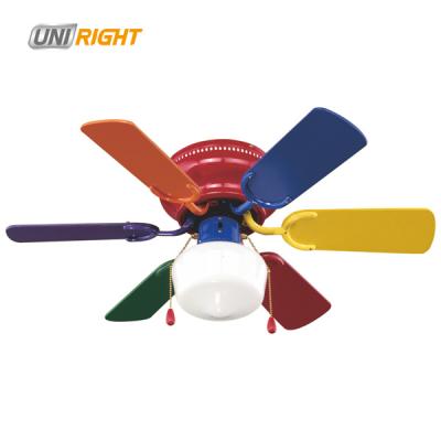 China With 42 Inch Light Ceiling Fan With Led Decorative Lighting For Kids Room for sale