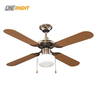 China Wifi 42 Inch 3 Blades MDF Luxury Ceiling Fan With Light And Chain for sale