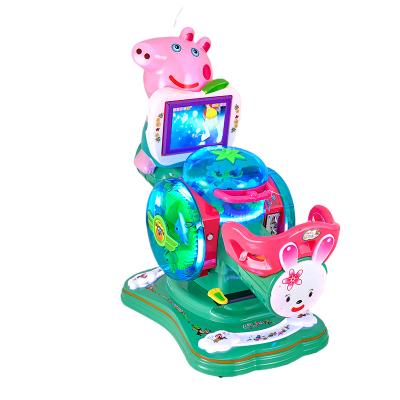 China Metal cartoon rocker children's auto mp5 screen rocking car for sale