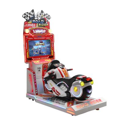 China Commercial Entertainment Video Game Machine Simulator Arcade 3D Racing Car Motorcycle Kids Rides for sale