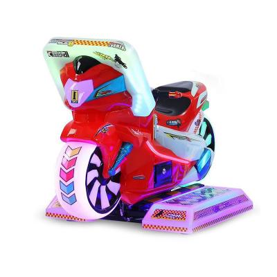 China Entertainment Interactive Kiddie Rides Video Game 3D 4D Simulator Racing Car Motorcycle Kids Rides for sale