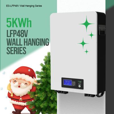 China Household Energy Power Wall 5kwh 100kwh 48v 100Ah 200Ah lithium battery Pack Home Solar Storage System for sale