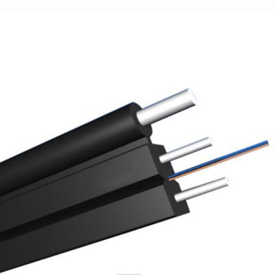 China Indoor/Outdoor FTTH Cables G652 G657A Fiber Optic Fiber 1 2 Core Single Mode GJYXCH Drop Fiber Optic Cable FTTH for sale