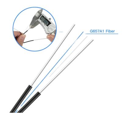 China Self-supporting Network GJYXCH GJYXFCH G657A1 FTTX Cable 2 Core Outdoor ftth Fiber Optic Cable for sale